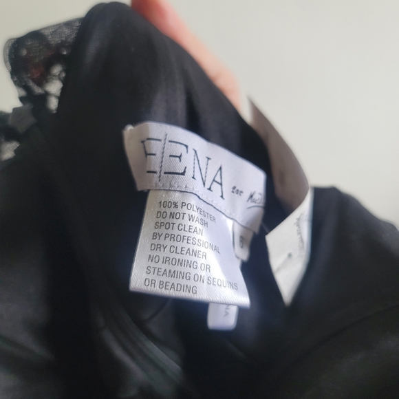 NWT - IEENA for Mac Duggal,  V-Neck Embroidered‎ Floral Midi Dress, Size 6 -$598 - Picture 5 of 12